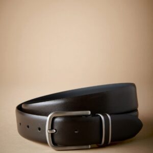 Brown Signature Leather Infill Keeper Belt