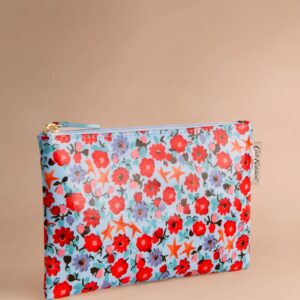 Cath Kidston Blue Folding Star Ditsy Zip-Up Purse