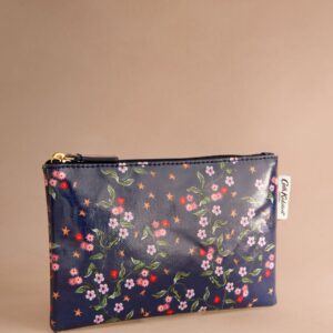 Cath Kidston Navy Star Sprig Zip-Up Purse
