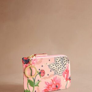 Cath Kidston Pink Leopard Poppies Card Coin Purse