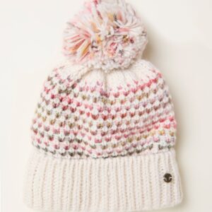 FatFace Ivory Spacedye Bobble Hat