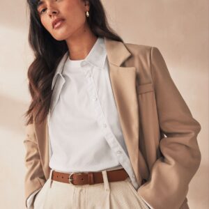 Tan Brown Regular Leather Belt