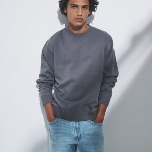 The Set 3 Pack Crew Neck Relaxed Fit Sweatshirts Blue/Grey